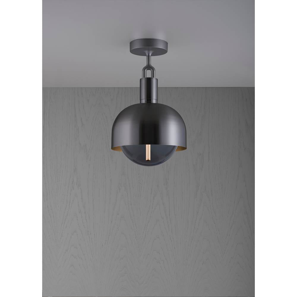 Buster + Punch NFC-863220 Gun Metal Forked Ceiling / Shade / Globe / Smoked / Medium / Gun Metal Image 1