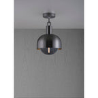 Buster + Punch NFC-863220 Gun Metal Forked Ceiling / Shade / Globe / Smoked / Medium / Gun Metal Image 1