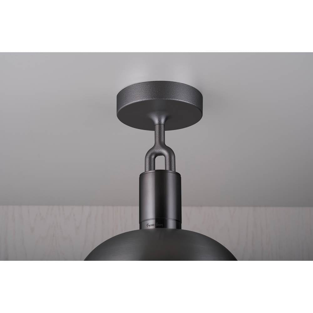 Buster + Punch Forked Ceiling / Shade / Globe / Smoked / Medium / Gun Metal
