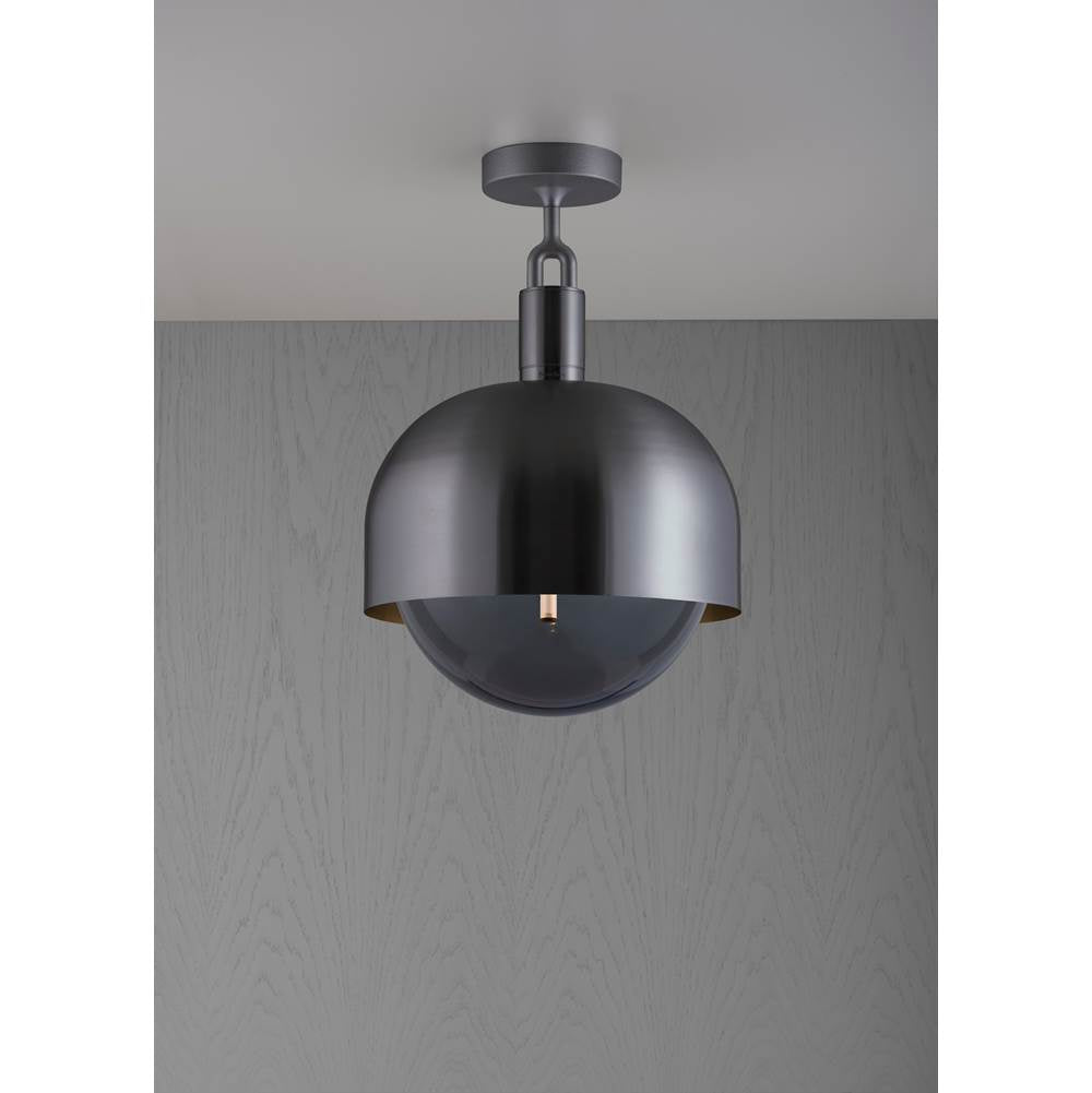 Buster + Punch NFC-863222 Gun Metal Forked Ceiling / Shade / Globe / Smoked / Large / Gun Metal Image 1