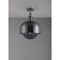 Buster + Punch NFC-863222 Gun Metal Forked Ceiling / Shade / Globe / Smoked / Large / Gun Metal Image 1