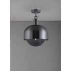 Buster + Punch NFC-863222 Gun Metal Forked Ceiling / Shade / Globe / Smoked / Large / Gun Metal Image 1