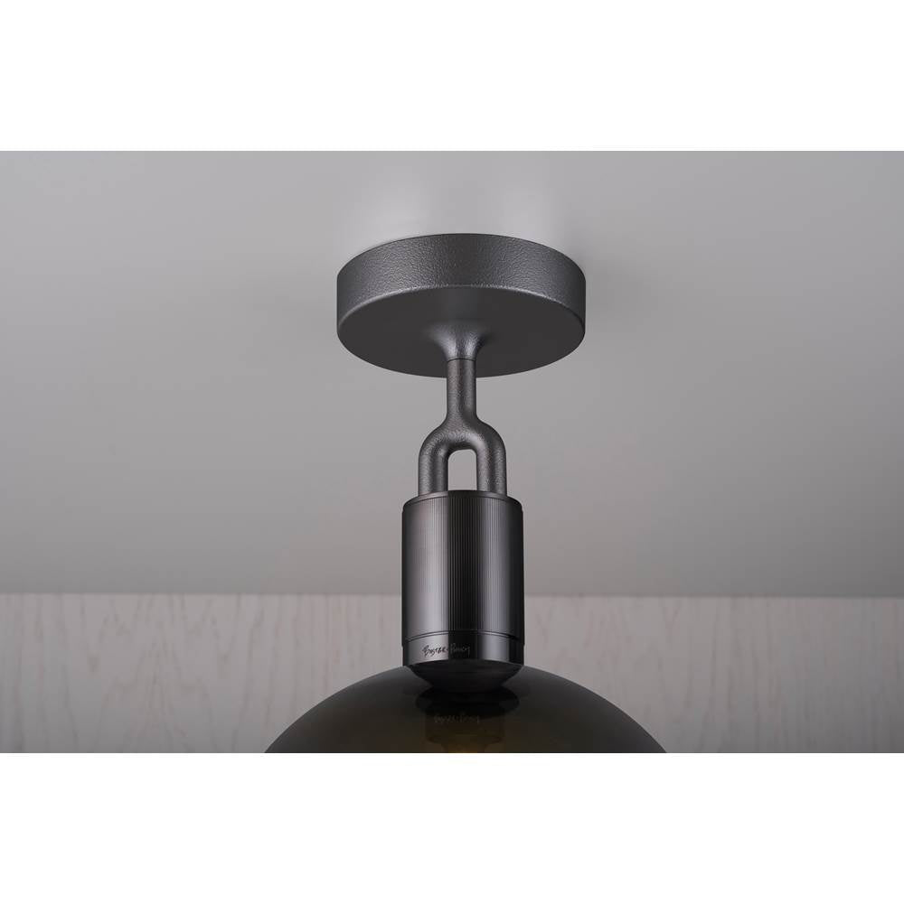 Buster + Punch Forked Ceiling / Globe / Smoked / Medium / Gun Metal