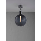 Buster + Punch NFC-883235 Gun Metal Forked Ceiling / Globe / Smoked / Large / Gun Metal Image 1