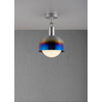 Buster + Punch NFC-893229 Burnt Steel Forked Ceiling / Shade / Globe / Opal / Medium / Burnt Steel Image 1