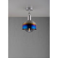 Buster + Punch NFC-893230 Burnt Steel Forked Ceiling / Shade / Globe / Smoked / Medium / Burnt Steel Image 1