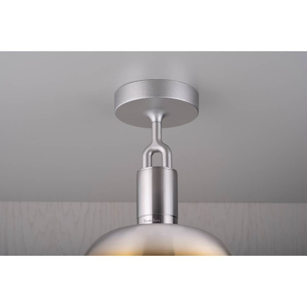 Buster + Punch Forked Ceiling / Shade / Globe / Smoked / Medium / Burnt Steel