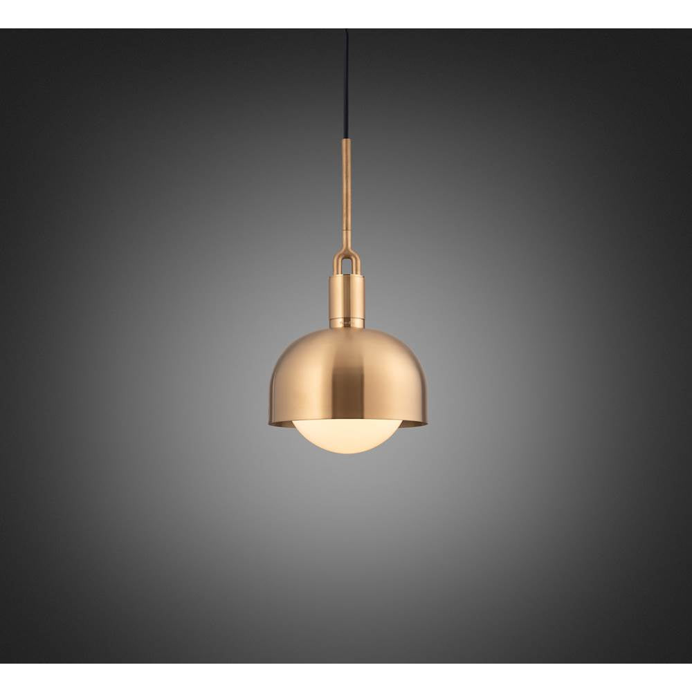 Buster + Punch NFP-813163 Brass Forked Pendant / Shade / Globe / Opal / Medium / Brass Image 1
