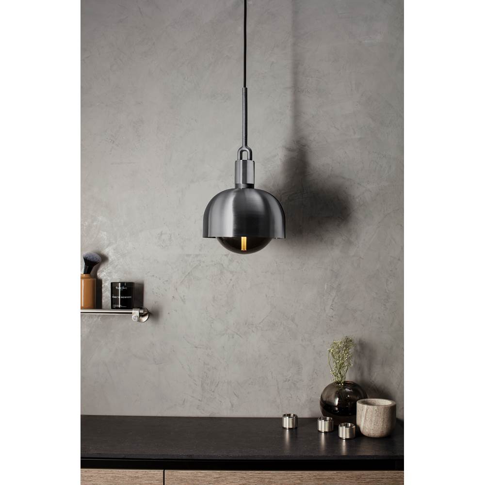 Buster + Punch NFP-813164 Brass Forked Pendant / Shade / Globe / Smoked / Medium / Brass Image 4