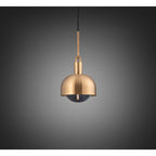 Buster + Punch NFP-813164 Brass Forked Pendant / Shade / Globe / Smoked / Medium / Brass Image 1