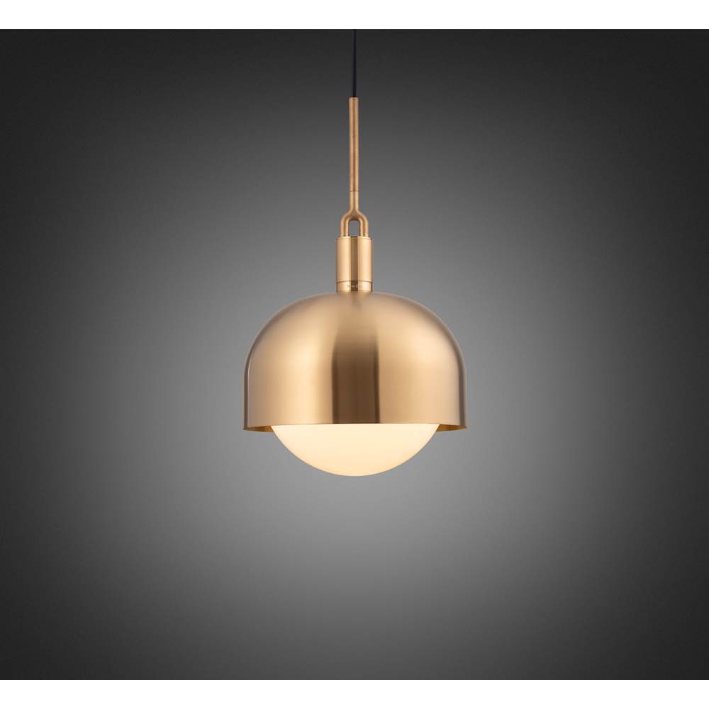 Buster + Punch NFP-813165 Brass Forked Pendant / Shade / Globe / Opal / Large / Brass Image 1