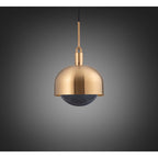Buster + Punch NFP-813166 Brass Forked Pendant / Shade / Globe / Smoked / Large / Brass Image 1