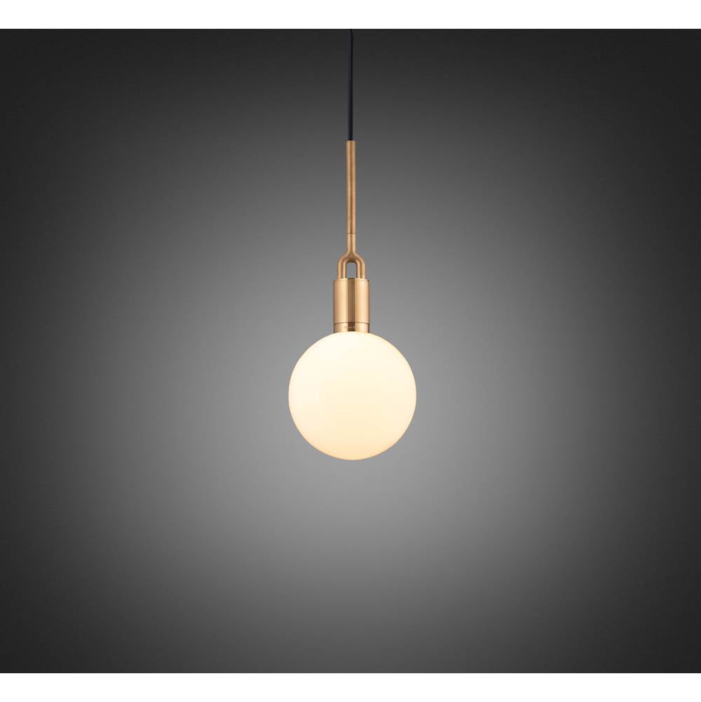Buster + Punch NFP-823169 Brass Forked Pendant / Globe / Opal / Medium / Brass Image 1