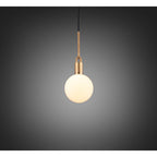 Buster + Punch NFP-823169 Brass Forked Pendant / Globe / Opal / Medium / Brass Image 1