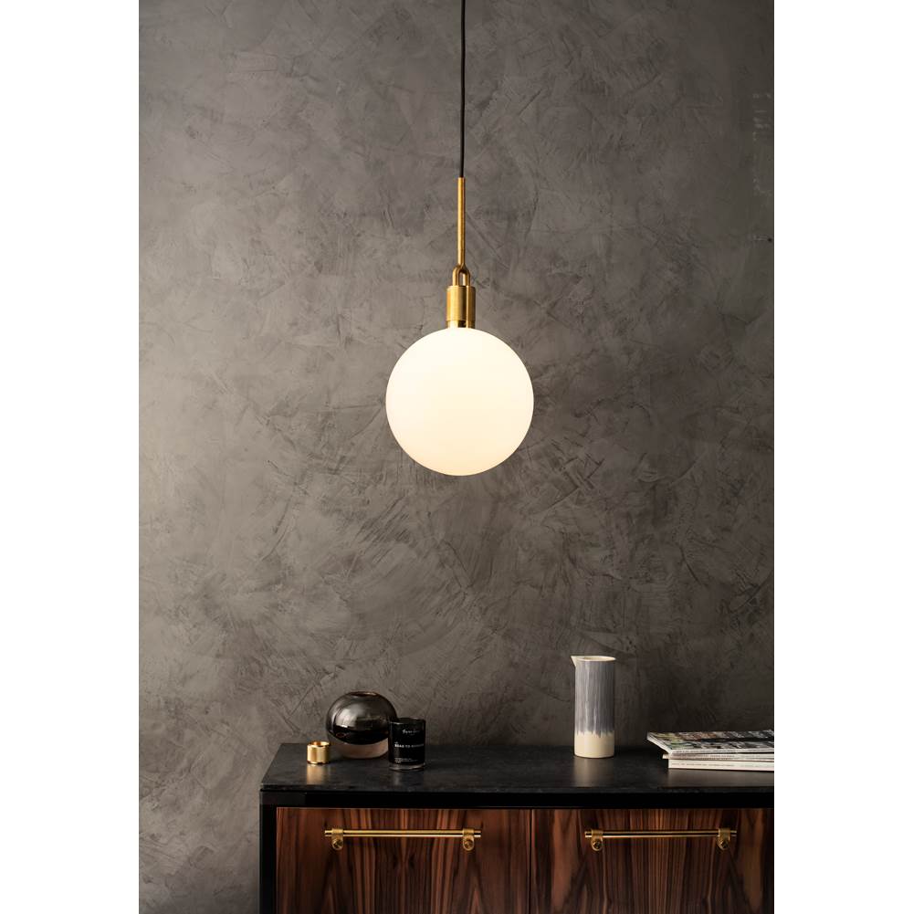 Buster + Punch NFP-823170 Brass Forked Pendant / Globe / Opal / Large / Brass Image 3