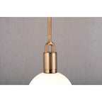 Buster + Punch Forked Pendant / Globe / Opal / Large / Brass