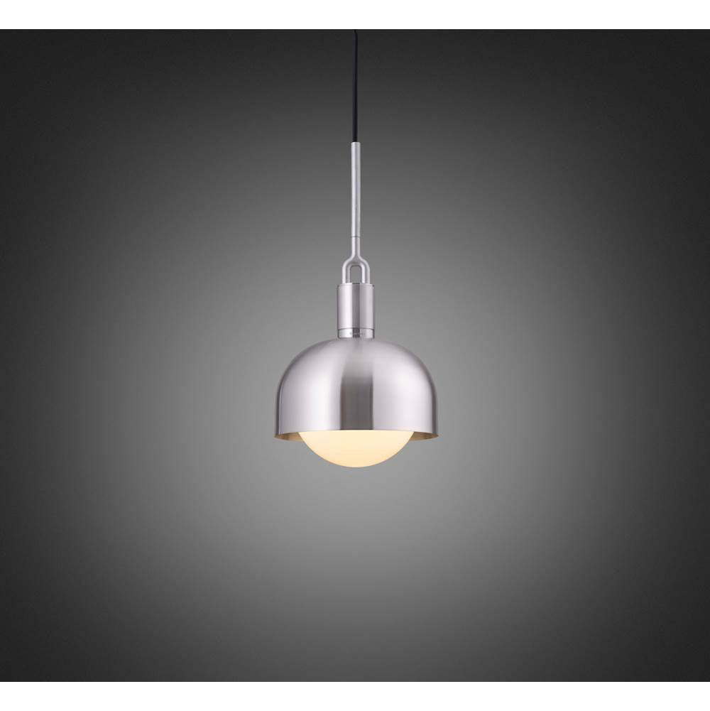 Buster + Punch NFP-833173 Steel Forked Pendant / Shade / Globe / Opal / Medium / Steel Image 1