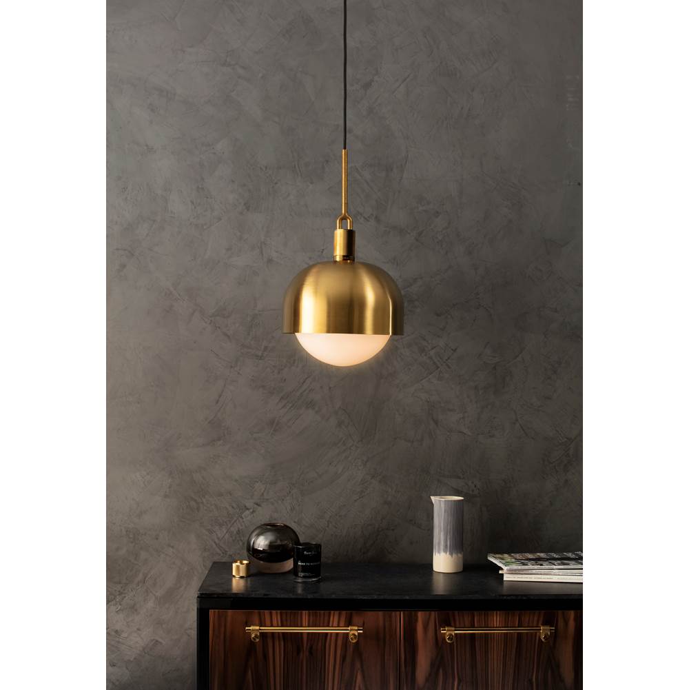 Buster + Punch NFP-833175 Steel Forked Pendant / Shade / Globe / Opal / Large / Steel Image 4