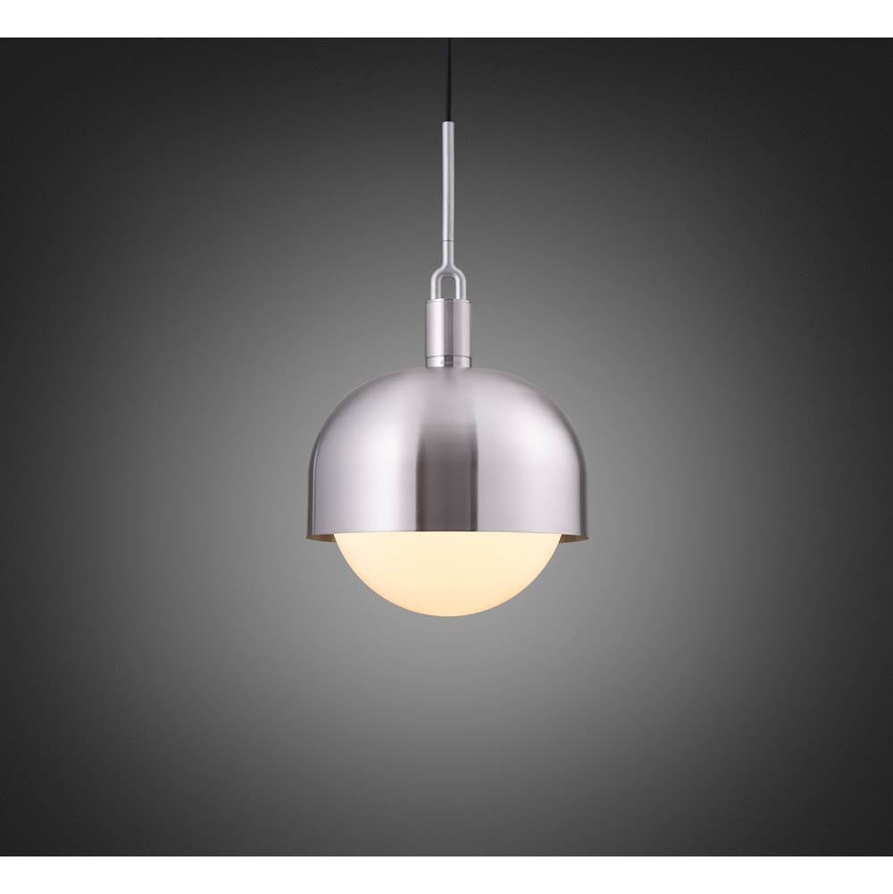 Buster + Punch NFP-833175 Steel Forked Pendant / Shade / Globe / Opal / Large / Steel Image 1