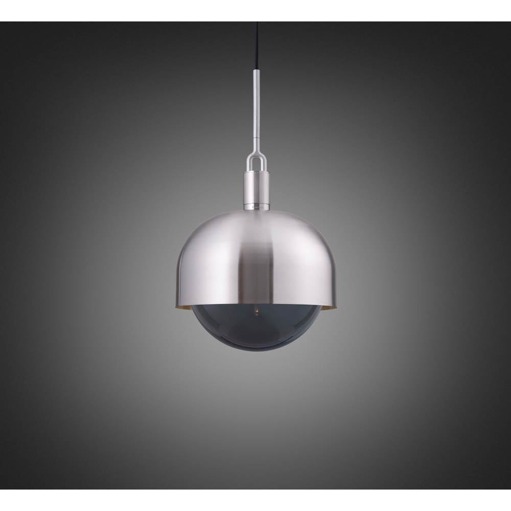Buster + Punch NFP-833176 Steel Forked Pendant / Shade / Globe / Smoked / Large / Steel Image 1