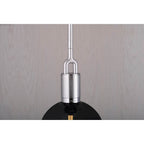 Buster + Punch Forked Pendant / Globe / Smoked / Medium / Steel