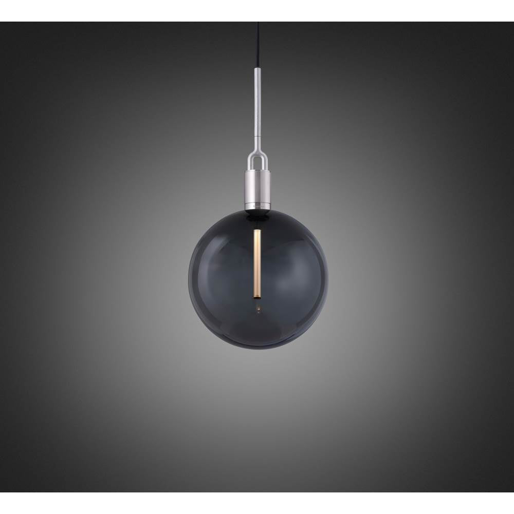 Buster + Punch NFP-853182 Steel Forked Pendant / Globe / Smoked / Large / Steel Image 1