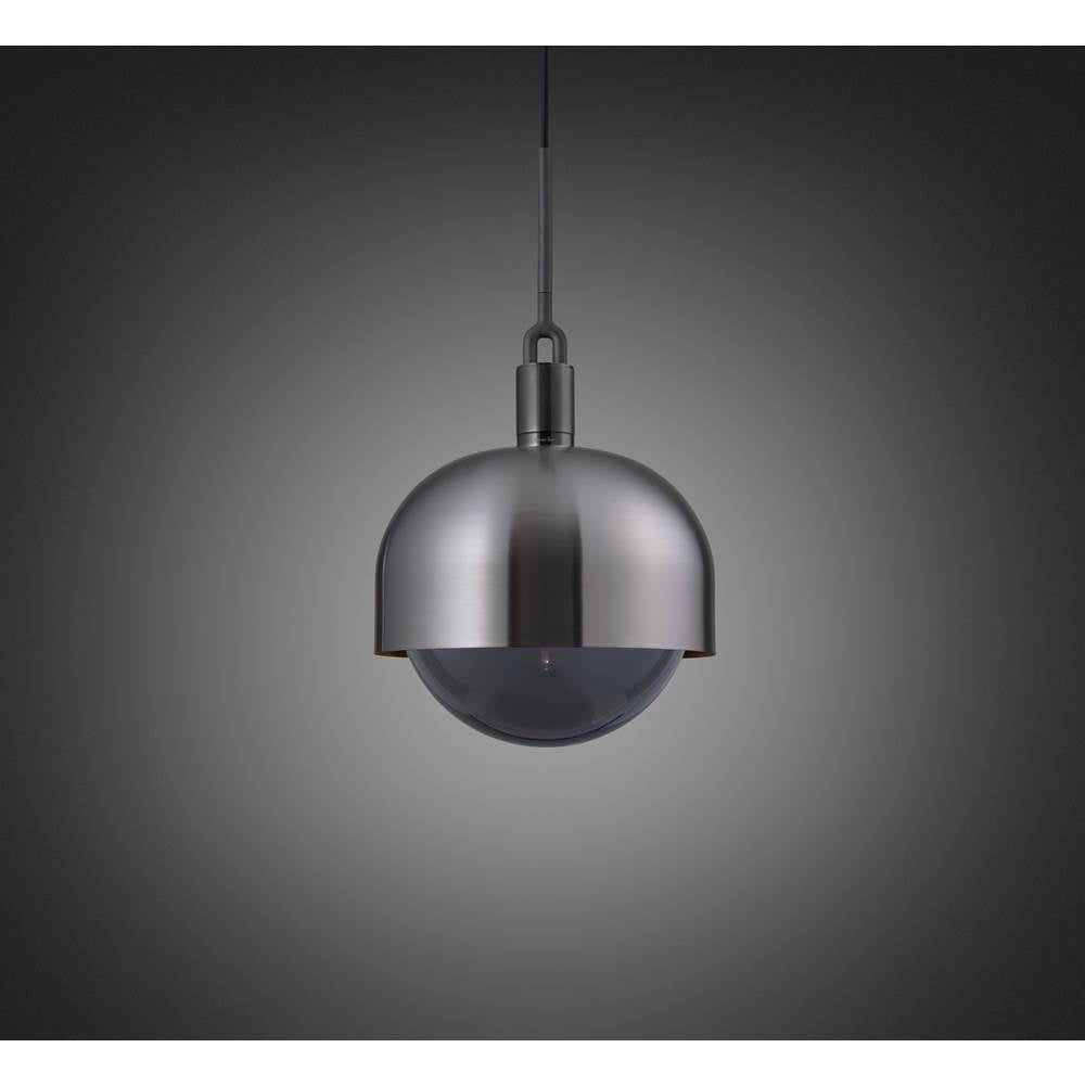 Buster + Punch NFP-863186 Gun Metal Forked Pendant / Shade / Globe / Smoked / Large / Gun Metal Image 1