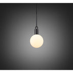 Buster + Punch NFP-873189 Gun Metal Forked Pendant / Globe / Opal / Medium / Gun Metal Image 1