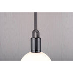 Buster + Punch Forked Pendant / Globe / Opal / Medium / Gun Metal