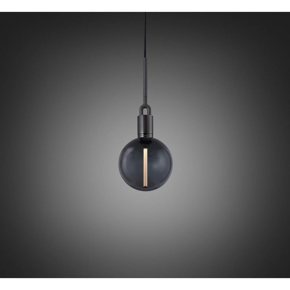 Buster + Punch NFP-883191 Gun Metal Forked Pendant / Globe / Smoked / Medium / Gun Metal Image 1