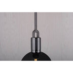 Buster + Punch Forked Pendant / Globe / Smoked / Medium / Gun Metal