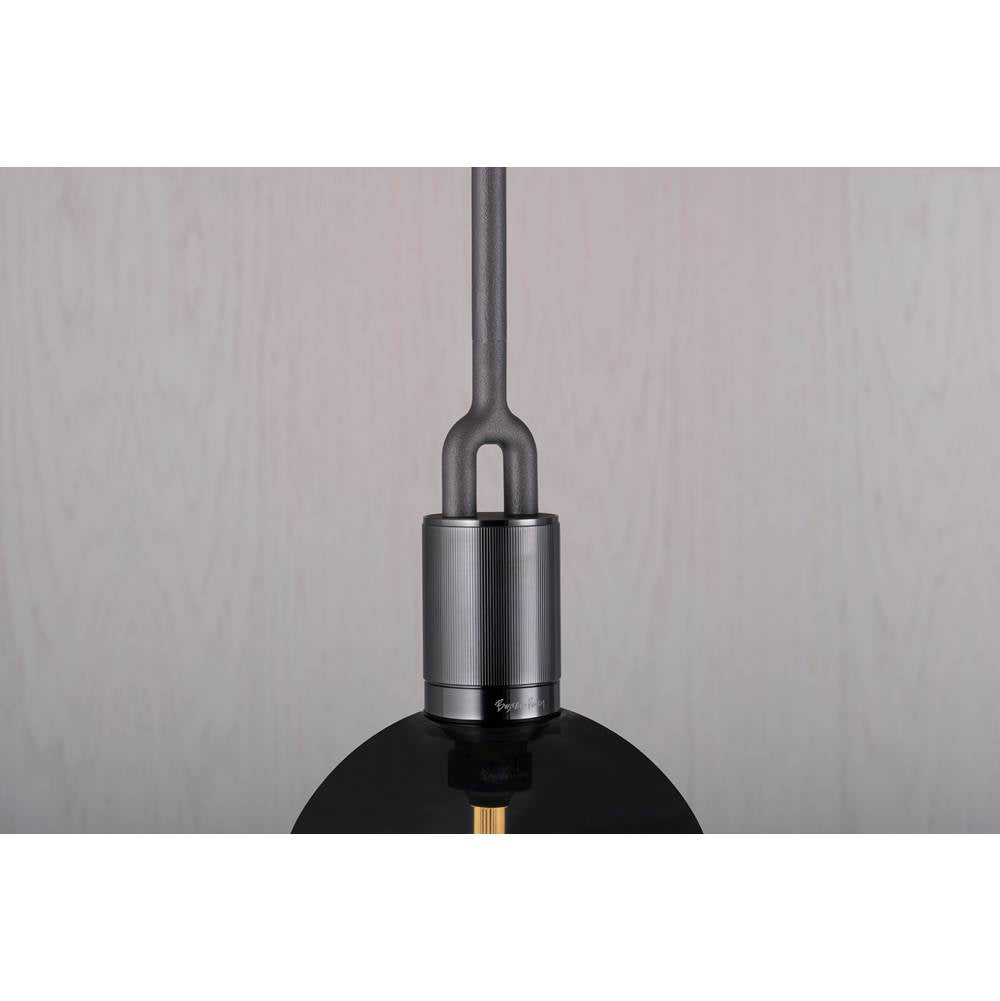 Buster + Punch Forked Pendant / Globe / Smoked / Medium / Gun Metal