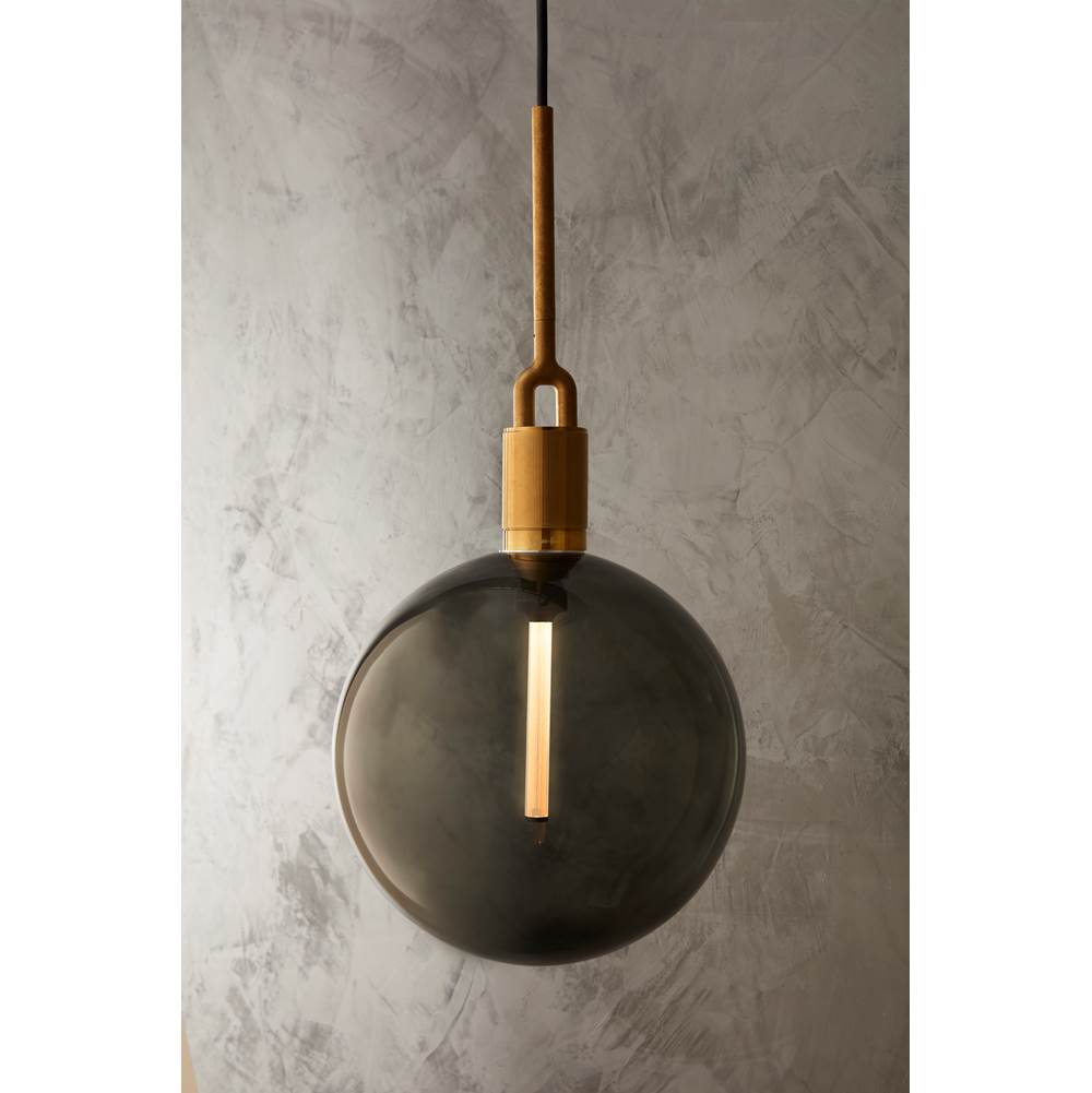 Buster + Punch NFP-883192 Gun Metal Forked Pendant / Globe / Smoked / Large / Gun Metal Image 3