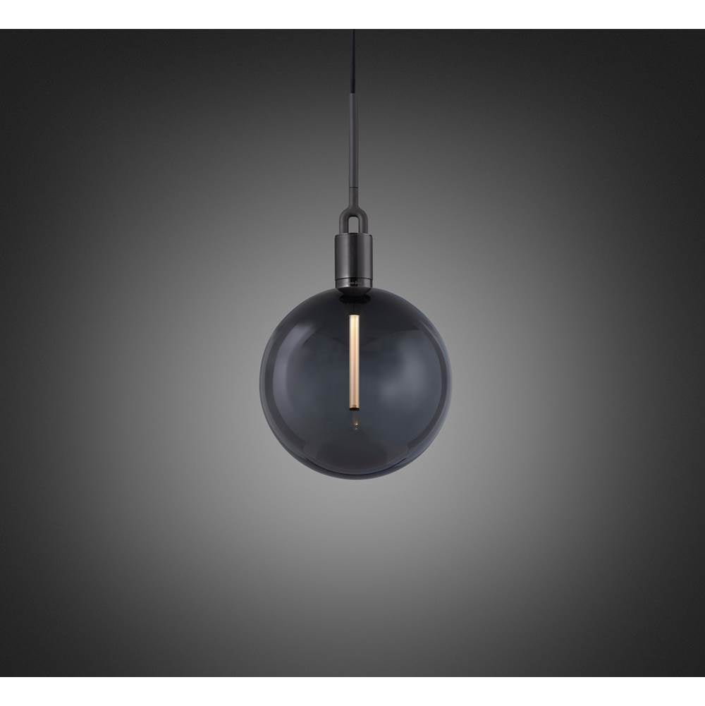 Buster + Punch NFP-883192 Gun Metal Forked Pendant / Globe / Smoked / Large / Gun Metal Image 1