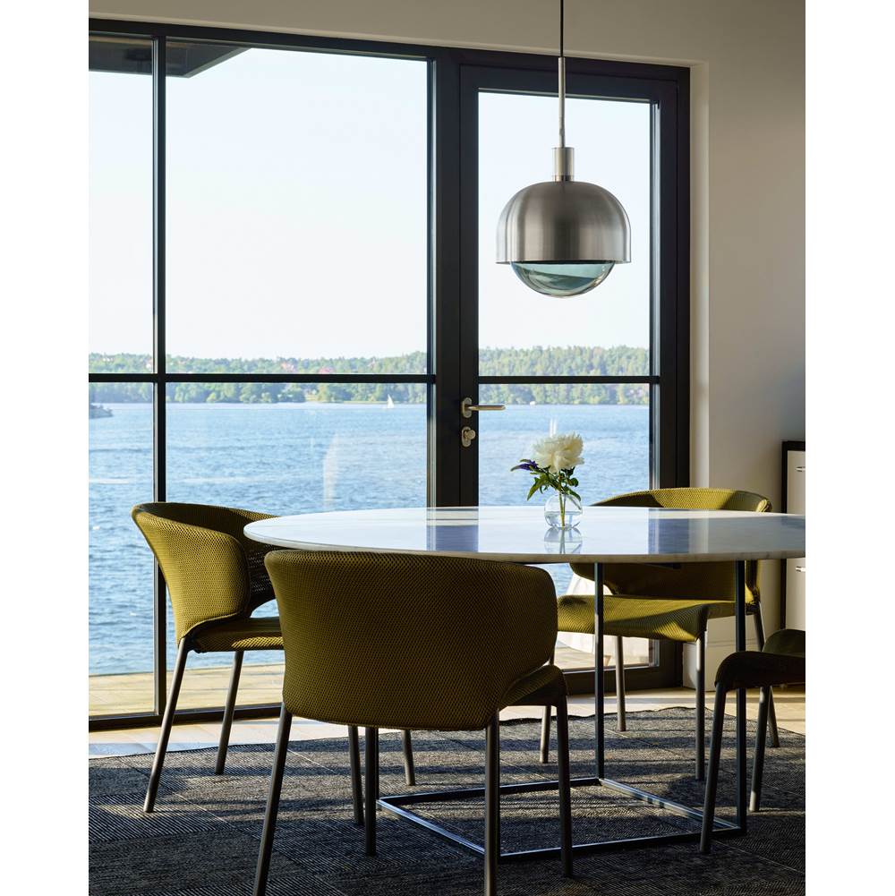 Buster + Punch NFP-893196 Burnt Steel Forked Pendant / Shade / Globe / Smoked / Large / Burnt Steel Image 4