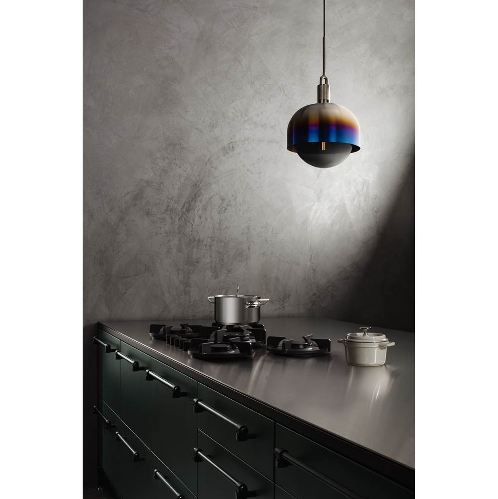Buster + Punch NFP-893196 Burnt Steel Forked Pendant / Shade / Globe / Smoked / Large / Burnt Steel Image 3