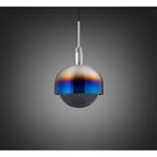 Buster + Punch NFP-893196 Burnt Steel Forked Pendant / Shade / Globe / Smoked / Large / Burnt Steel Image 1