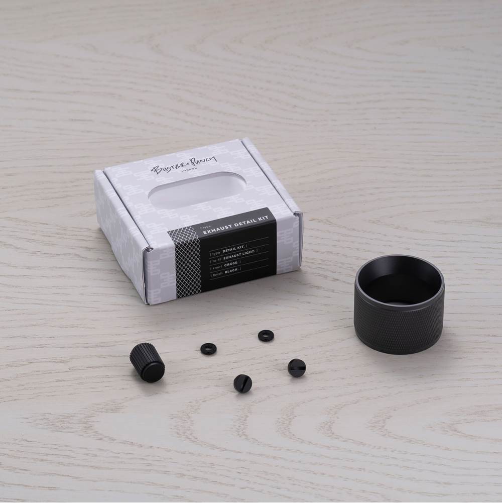 Buster + Punch UEDK-023534 Black Exhaust / Cross Detail Kit / Black Image 1