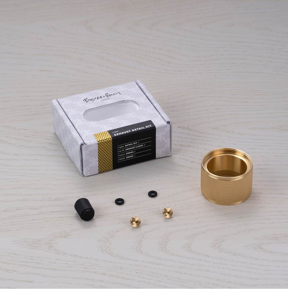 Buster + Punch UEDK-053522 Brass Exhaust / Cross Detail Kit / Brass Image 1