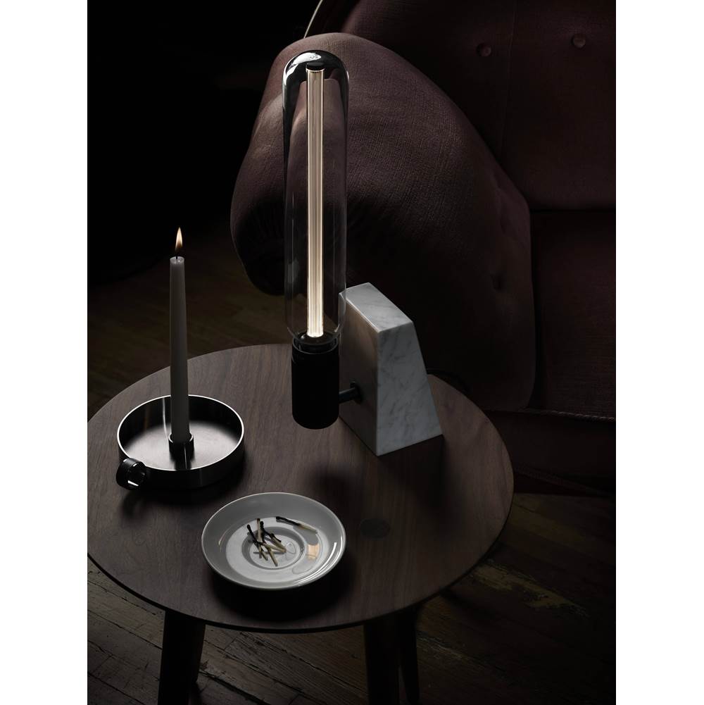 Buster + Punch US-STL-PWM-A White Marble Stoned Table Light / Polished White Marble Image 3