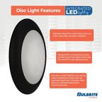 Bulbrite 773278 Black Fixtures: Recessed: Canless - Disc Image 7