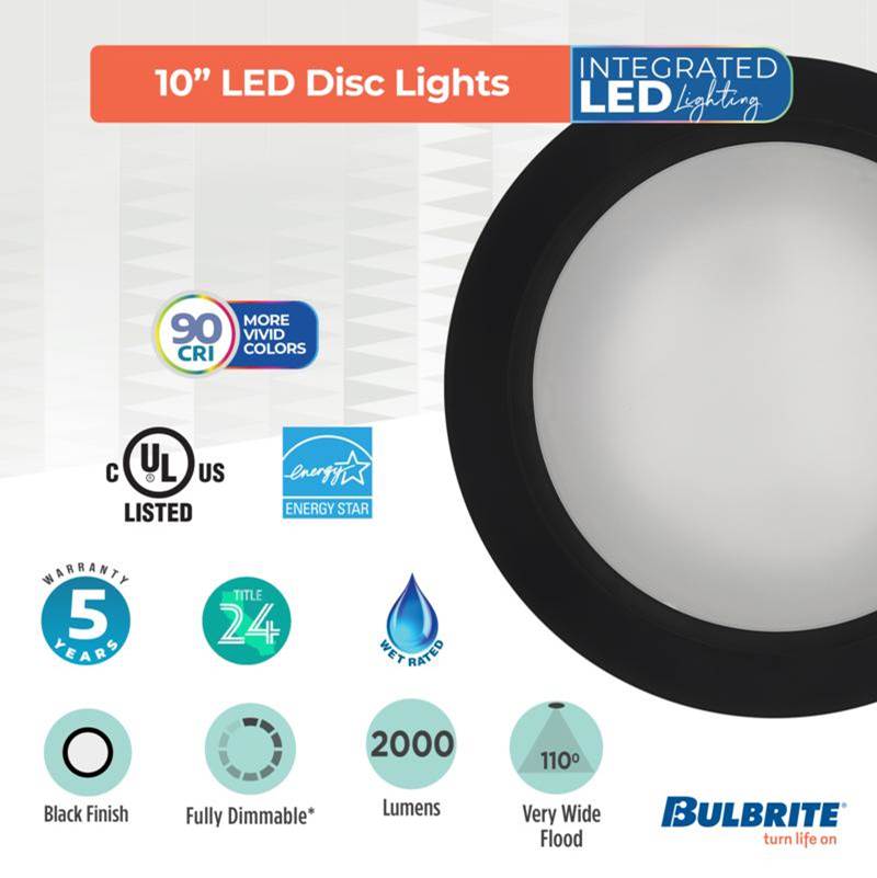 Bulbrite 773278 Black Fixtures: Recessed: Canless - Disc Image 3
