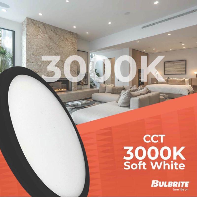 Bulbrite 773621 Black 25w Led 15in Flush Mount 3000k Black Dimmable Ja8 Image 6