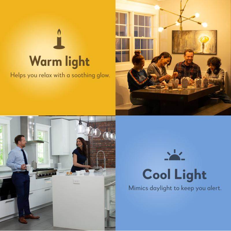 Bulbrite 290125 Clear Smart Led Wifi Bulb 8w A19 90cri White Light Clear 60w Equivalent 1pk Image 5