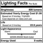 Bulbrite 195125 Frost Smart Led Wifi Bulb 9w A19 90cri White Light Plus Multi-color 60w Equivalent 1pk Image 3