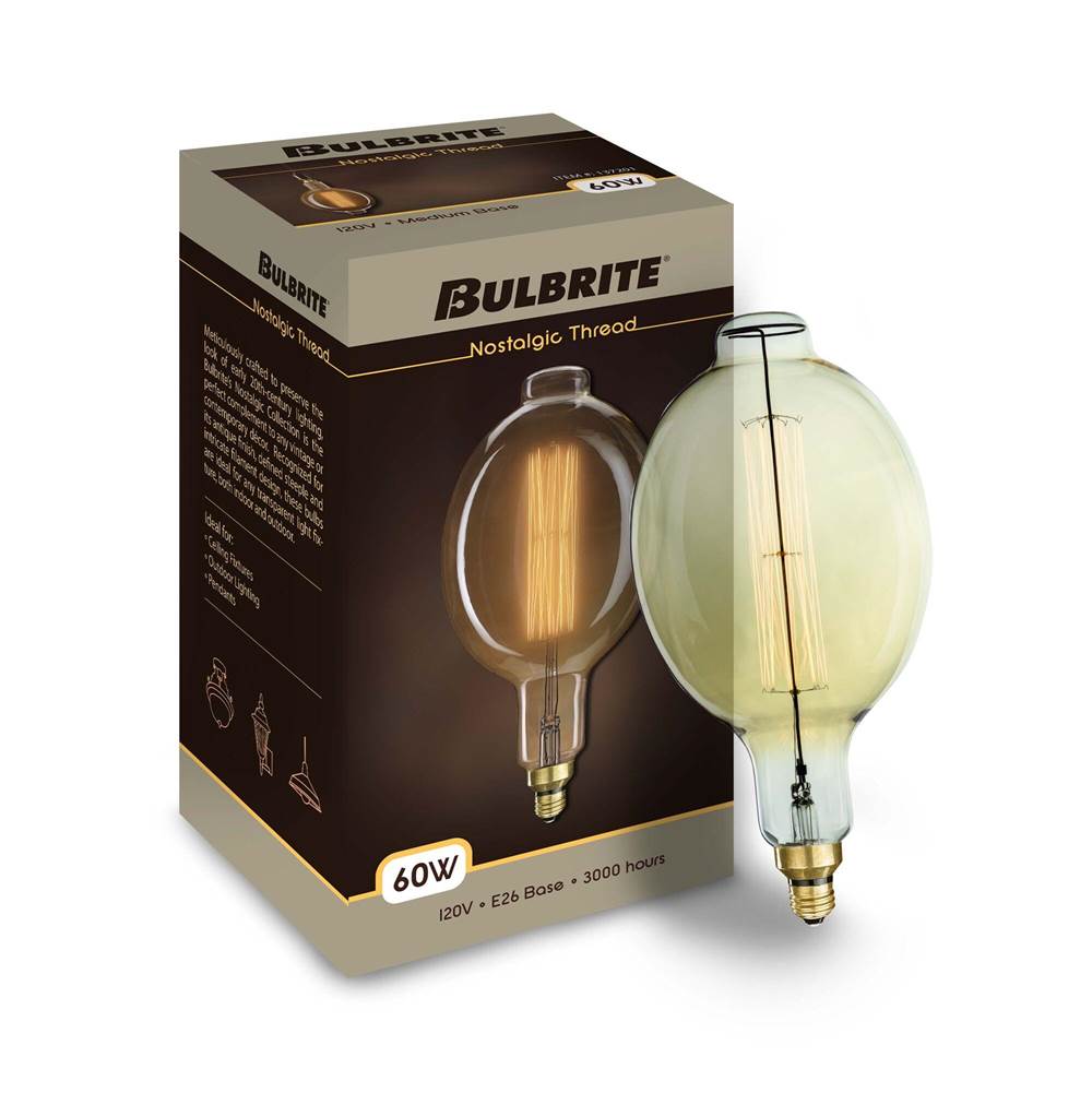 Bulbrite  60w Bt Shaped Grand Nostalgic Thread E26 120v