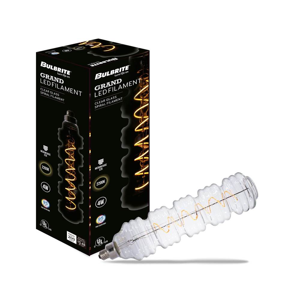 Bulbrite  4w Led Water Bottle Shaped Grand 2200k Filament