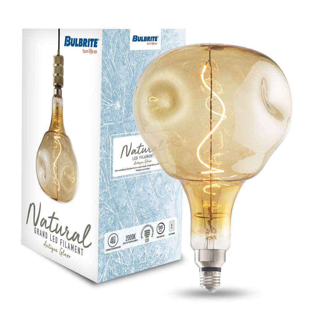 Bulbrite  4w Led Orb Grand 2000k Filament Nostalgic
