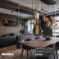 Bulbrite 810174  4w Led Pear Shaped Grand 2200k Filament W/ White Marble Pendant With White String Image 2