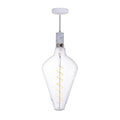 Bulbrite 810175  4w Led Diamond Shaped Grand 2200k Filament W/ White Marble Pendant With White String Image 1